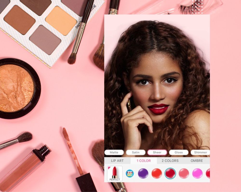 Aplicación para poner maquillaje en la foto 